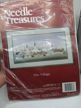 Vintage Color Art Cross Stitch Kit Needle Treasure The Village
